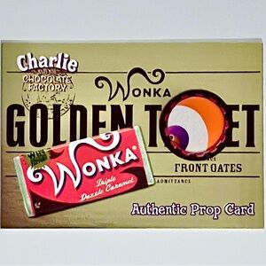 CHARLIE AND THE CHOCOLATE FACTORY Prop Card / TRIPLE DAZZLE CARAMEL / # Of 2330